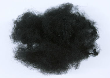 Fibra resistente al fuoco riciclata, finezza nera della fibra di poliestere di PSF 6D