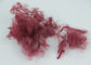 Fibra di graffetta di poliestere rosso scuro solida di PSF 12D*64mm per il tessuto del Nonwoven del feltro