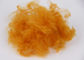 Fibra di poliestere rigenerata ad alta resistenza, fibre di graffetta sintetiche gialle