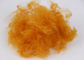 Fibra di poliestere rigenerata ad alta resistenza, fibre di graffetta sintetiche gialle